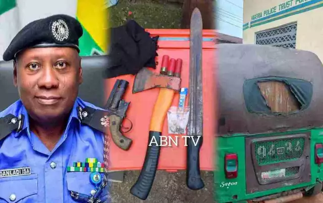 Police Nab Suspected Armed Robbers, Cultists In Abia, Recover Pistol, Ammunition, Tricycle Police Nab Suspected Armed Robbers, Cultists In Abia, Recover Pistol, Ammunition, Tricycle