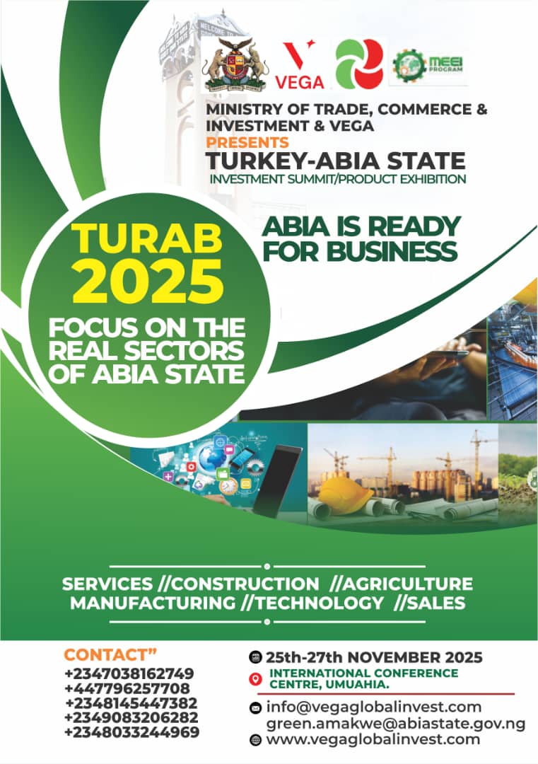 Abia Govt, Vega Sign Historic MoU For 2025 Investment Summit