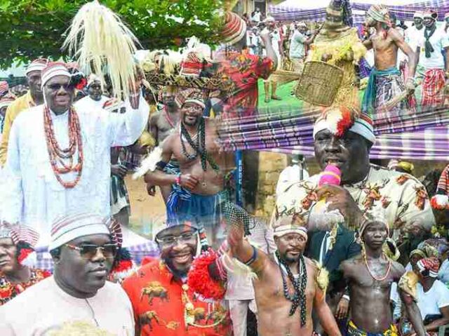 Ebem Ohafia Shines In Colourful Igba Ekpe Festival, Celebrates Visitors With Harvested Yams (Photos + Video) Ebem Ohafia Shines In Colourful Igba Ekpe Festival, Celebrates Visitors With Harvested Yams (Photos + Video)