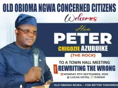 Hon. Peter Chigozie To Address Obioma Ngwa Citizens In Town Hall Meeting 8 Sept Hon. Peter Chigozie To Address Obioma Ngwa Citizens In Town Hall Meeting 8 Sept
