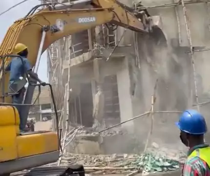 Lagos Govt Demolish Illegal Structure At Trade Fair Complex Lagos Govt Demolish Illegal Structure At Trade Fair Complex