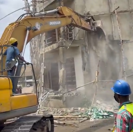 Lagos Govt Demolish Illegal Structure At Trade Fair Complex Lagos Govt Demolish Illegal Structure At Trade Fair Complex