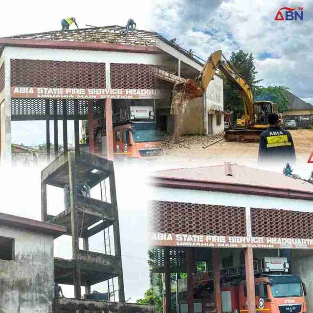 Governor Otti Set To Build Modern Fire Station in Umuahia, Demolishes Old Structure (Photos, Video) Governor Otti Set To Build Modern Fire Station in Umuahia, Demolishes Old Structure (Photos, Video)