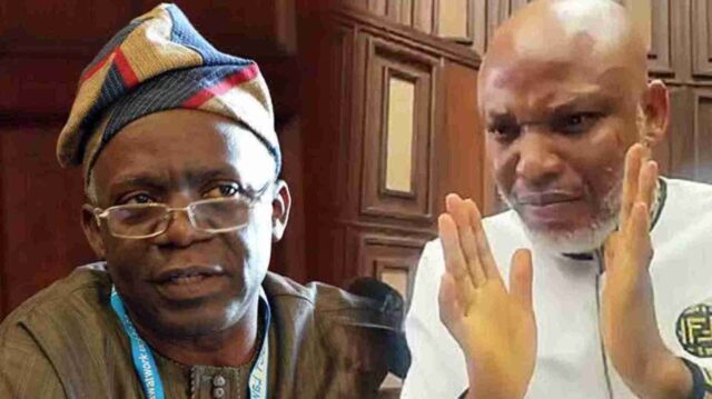 “You Can’t Beg Bandits, Punish Nnamdi Kanu At The Same Time!” – Falana Blasts FG “You Can’t Beg Bandits, Punish Nnamdi Kanu At The Same Time!” - Falana Blasts FG