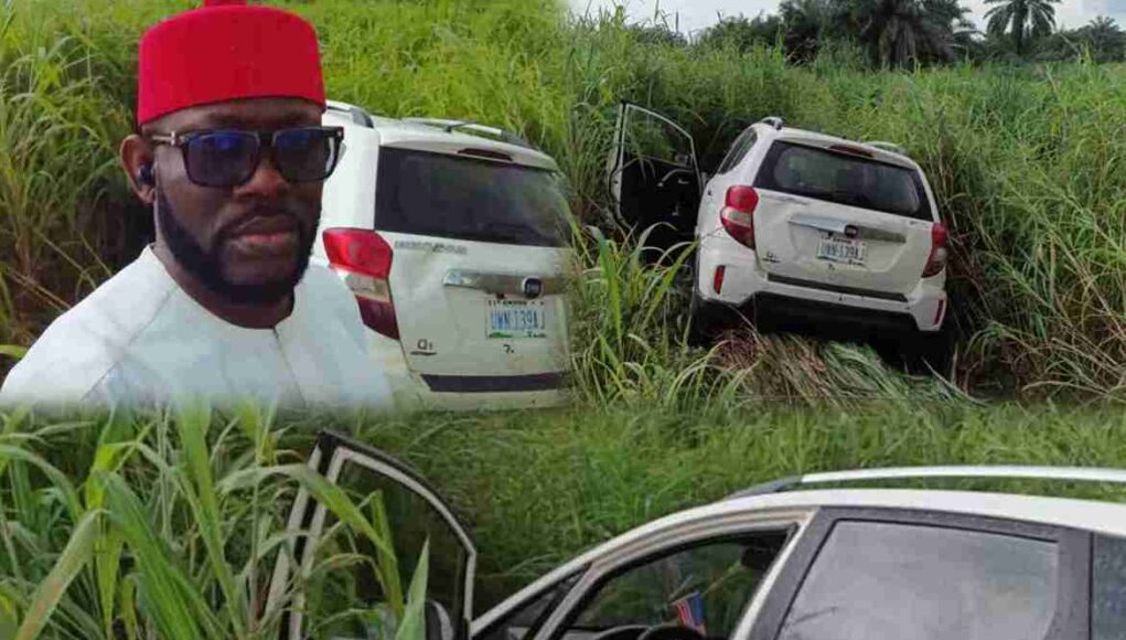 J Martins Survives Ghastly Auto Crash, Escapes Unharmed (Photos)