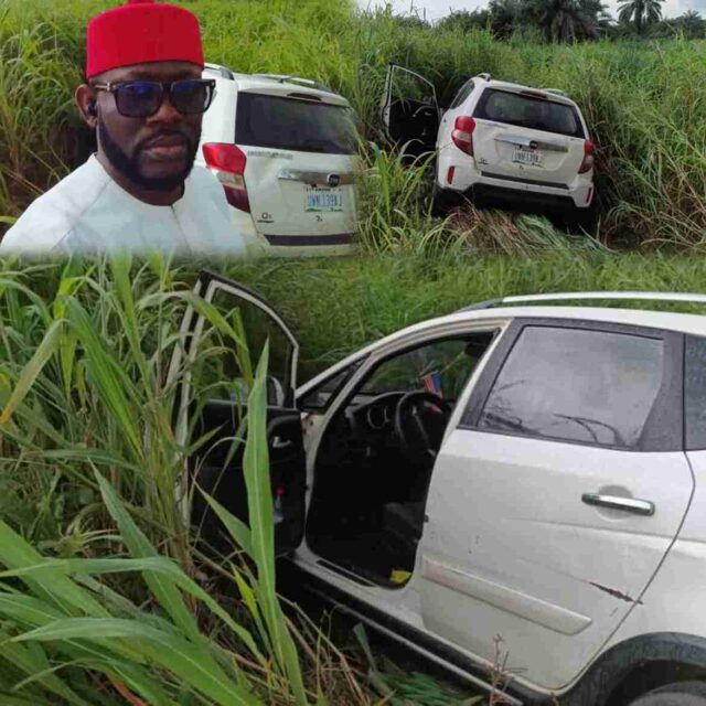 J Martins Survives Ghastly Auto Crash, Escapes Unharmed (Photos) J Martins Survives Ghastly Auto Crash, Escapes Unharmed (Photos)