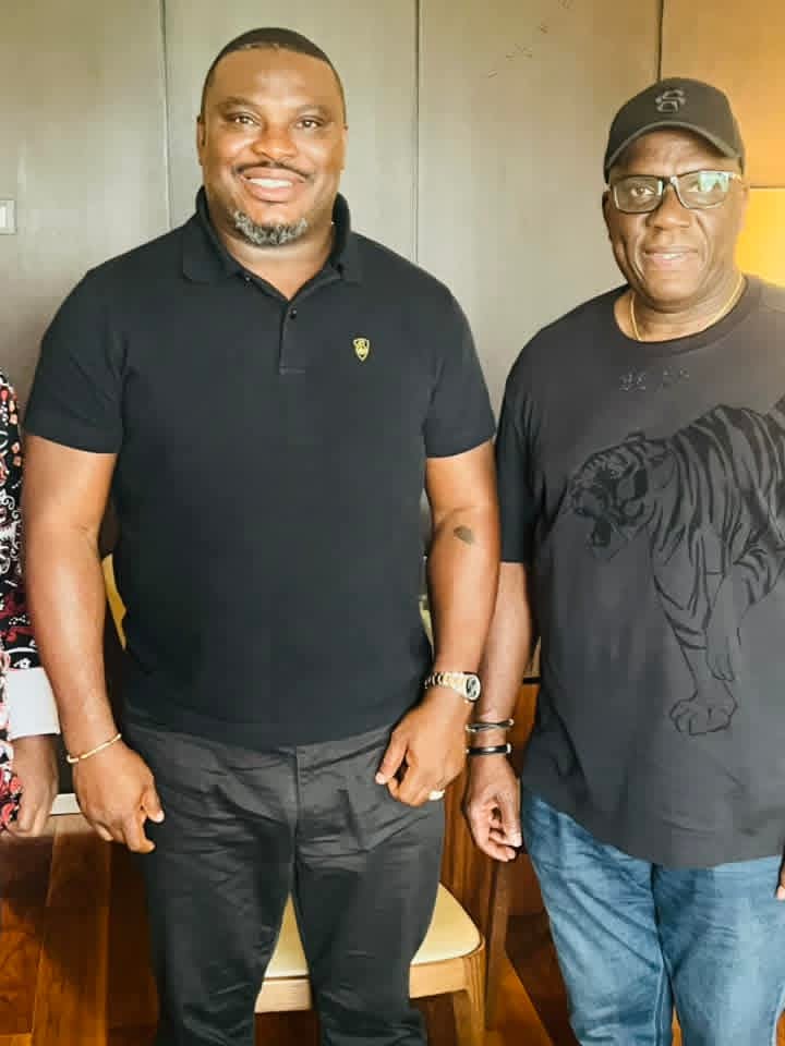 Don Lulu with Mr. Felix Morka