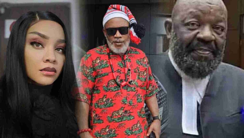 Nnamdi Kanu’s Brother Wife Cries Out As Husband, Barr. Ejimakor Remanded In Kuje Prison After Peaceful Protest