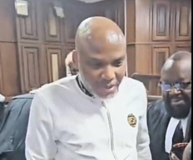 Court Adjourns Kanu’s Case To October 16 After NMA Fails To File Health Assessment Court Adjourns Kanu’s Case To October 16 After NMA Fails To File Health Assessment