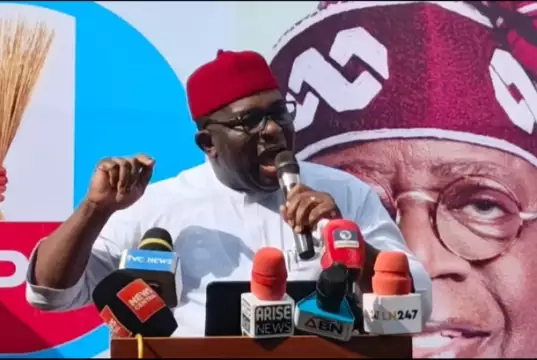 Abia APC Crisis Looms As Mascot Kalu Rejects Alleged ‘Endorsement Plot’ 2027: “Onye Rụọ, Orie!” (Work Hard, Eat Well) — Mascot Unveils Slogan Of Service