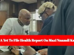 Court Adjourns Nnamdi Kanu’s Trial To October 16 Over Missing NMA Medical Report (Video) Court Adjourns Nnamdi Kanu’s Trial To October 16 Over Missing NMA Medical Report (Video)
