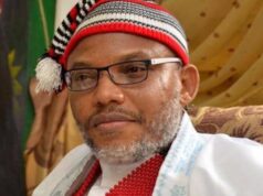 Protesters Match Forward To Aso Villa Over Nmandi Kanu’s Release Protesters Match Forward To Aso Villa Over Nmandi Kanu's Release