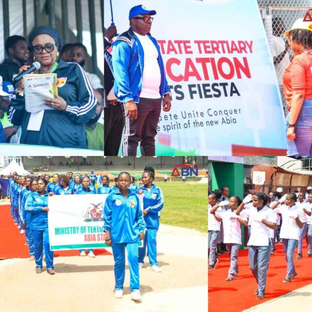 Otti Flags Off Maiden Abia Tertiary Institutions Sports Fiesta, Says Event Will Produce Future Champions (Photos + Video) Otti Flags Off Maiden Abia State Tertiary Institutions Sports Fiesta, Says Event Will Produce Future Champions (Photos + Video)