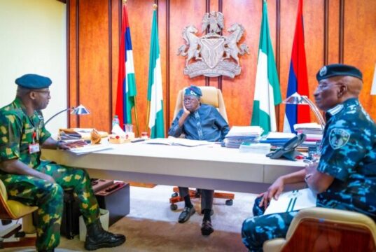 Tinubu Meets Military, Police Chiefs In Abuja Over Security Concern Tinubu Meets Military, Police Chiefs In Abuja Over Security Concern