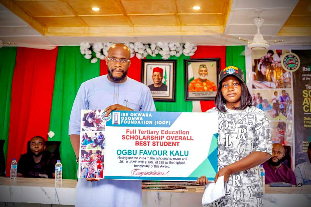 Hon. Ibe Osonwa Awards Full Tuition Scholarships To 200 Students From Arochukwu/Ohafia Fed. Constituency (Photos)