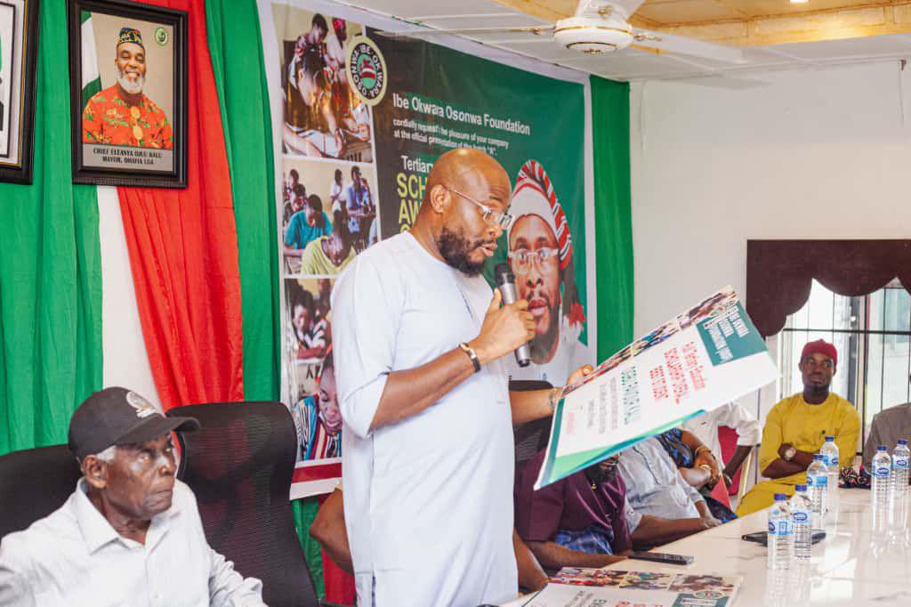 Hon. Ibe Osonwa Awards Full Tuition Scholarships To 200 Students From Arochukwu/Ohafia Fed. Constituency (Photos)