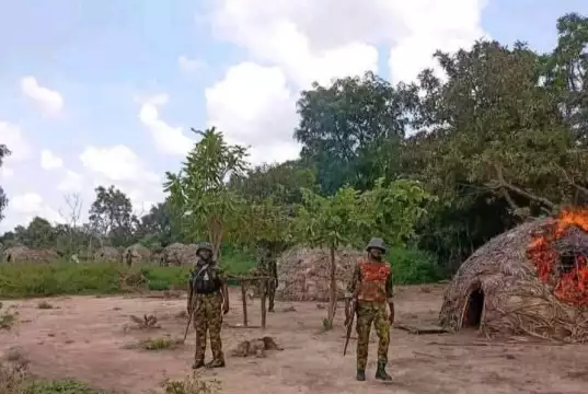 Army Storms Takum Forest, Destroys Major Bandits’ Hideout Army Storms Takum Forest, Destroys Major Bandits’ Hideout