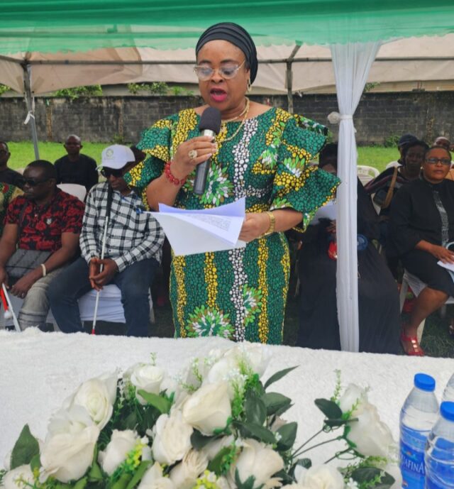 First Lady Priscilla Otti Reaffirms Commitment To Inclusion, Stands With Visually Impaired In Abia First Lady Priscilla Otti Reaffirms Commitment To Inclusion, Stands With Visually Impaired In Abia