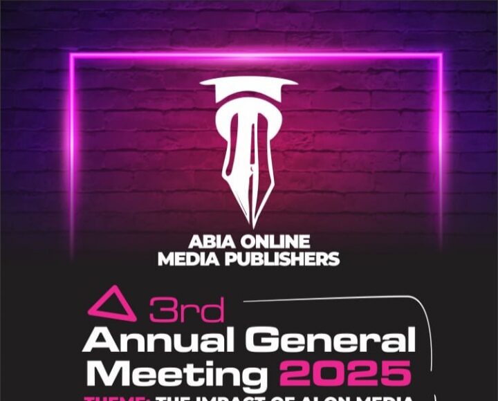 All Set For Abia Online Media Publishers 3rd AGM, Focuses On AI’s Impact On Modern Journalism