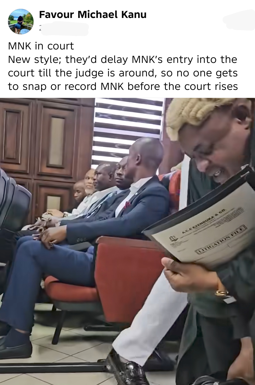 Nnamdi Kanu’s Court Arrival Deliberately Delayed To Prevent Photos — Family Member Alleges