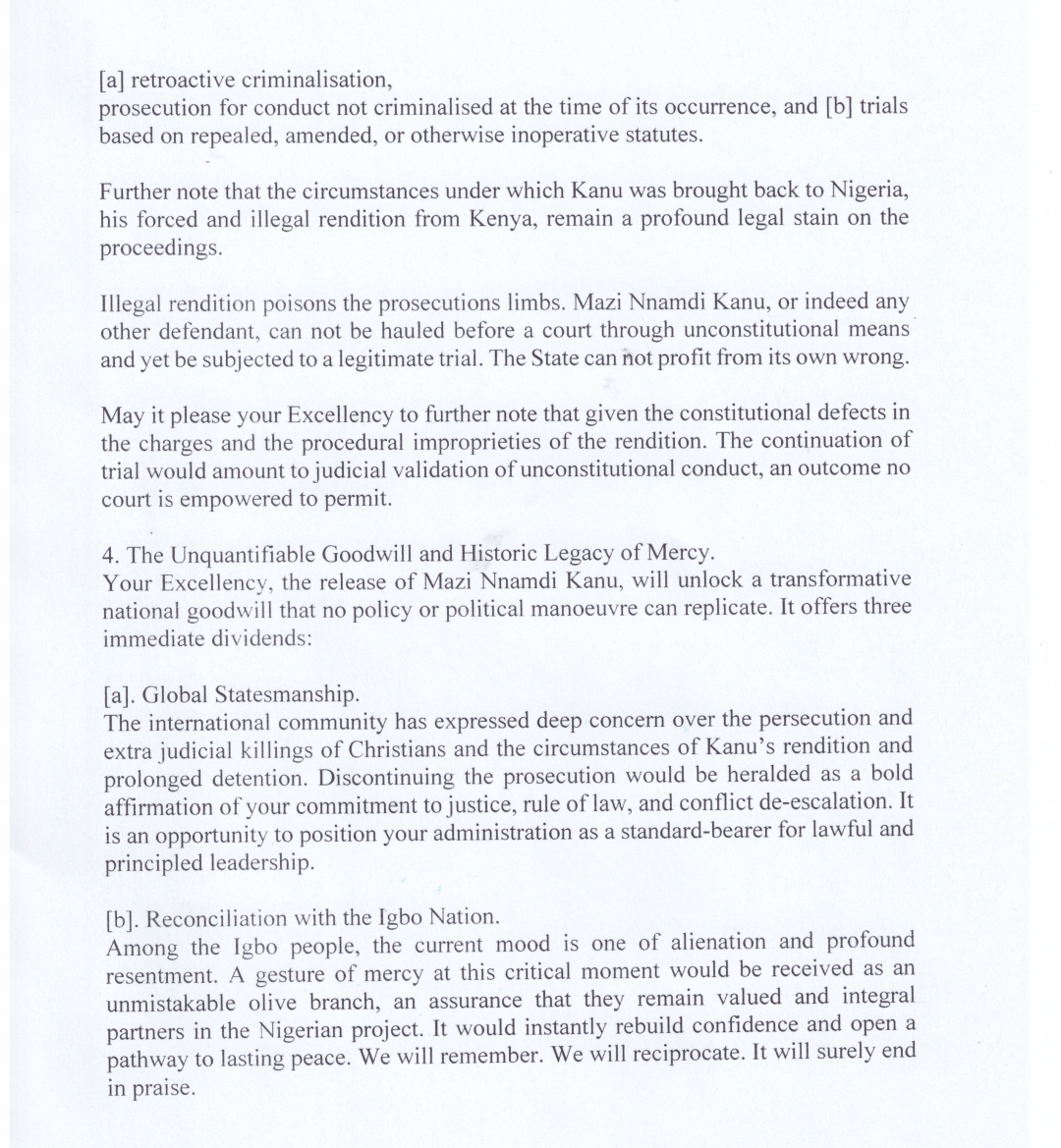 Lawmaker Obi Aguocha Writes Tinubu, Says Nnamdi Kanu’s Trial Is Hurting Nigeria [Letter Attached]