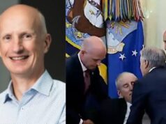 Drama As Pharmaceutical Boss Collapses During Trump’s Live Press Conference (Video) Drama As Pharmaceutica Boss Collapses During Trump’s Live Press Conference (Video)