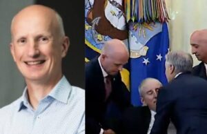 Drama As Pharmaceutical Boss Collapses During Trump’s Live Press Conference (Video) Drama As Pharmaceutica Boss Collapses During Trump’s Live Press Conference (Video)