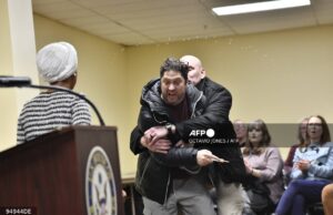 US Rep. Ilhan Omar Sprayed with Unknown Substance During Minneapolis Town Hall; Suspect Arrested US Rep. Ilhan Omar Sprayed with Unknown Substance During Minneapolis Town Hall; Suspect Arrested