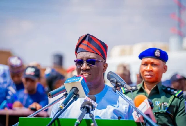 Okpebholo Condemns Protester’s Attack On Monarch’s Palace Okpebholo Condemns Protester's Attack On Monarch’s Palace