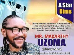 Popular Broadcast Journalist, Macarthy Uzoma Set For Burial In Olokoro Popular Broadcast Journalist, Macarthy Uzoma Set For Burial In Olokoro