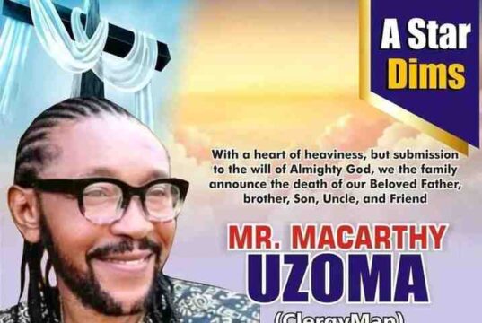 Popular Broadcast Journalist, Macarthy Uzoma Set For Burial In Olokoro Popular Broadcast Journalist, Macarthy Uzoma Set For Burial In Olokoro