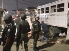 Lagos Task Force Busts Syndicate Selling Fake ‘Immunity Stickers’ To Drivers — Woman, Three Others Arrested Lagos Task Force Busts Syndicate Selling Fake ‘Immunity Stickers’ To Drivers — Woman, Three Others Arrested