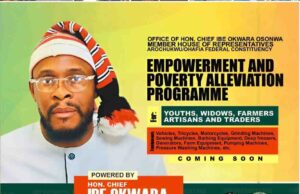 Hon. Ibe Set To Empower Arochukwu/Ohafia With Massive Povertyy Alleviation Programme Hon. Ibe Set To Empower Arochukwu/Ohafia With Massive Povertyy Alleviation Programme