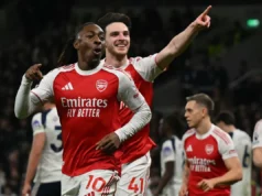 Arsenal Win 4-1 At Tottenham To Boost EPL Title Bid Arsenal Win 4-1 At Tottenham To Boost EPL Title Bid