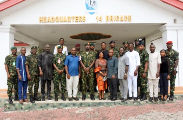 14 Brigade Strengthens Media Partnership As NUJ Visits Brigade Headquarters In Ohafia 14 Brigade Strengthens Media Partnership As NUJ Visits Brigade Headquarters In Ohafia