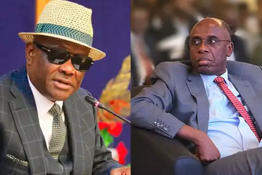 Wike Condemns Amaechi Participation In Protest With Son Wike Condemns Amaechi Participation In Protest With Son