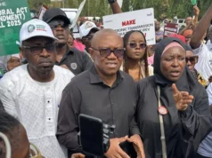Electoral Act Amendment: Obi Joins Protesting Youths At National Assembly Electoral Act Amendment: Obi Joins Protesting Youths At National Assembly