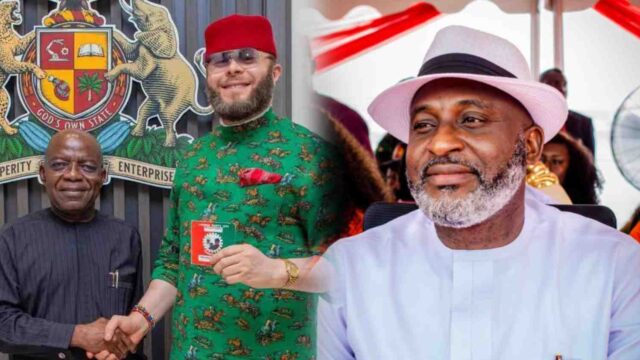 Hon. Amobi Ogah Welcomes Alex Ikwechegh To Labour Party Hon. Amobi Ogah Welcomes Alex Ikwechegh To Labour Party