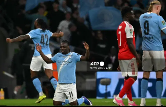 AFP1 Nico O’Reilly Stars As Manchester City Beat Arsenal To Claim Ninth Carabao Cup