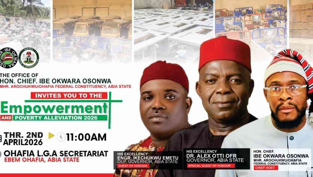 Ibe Okwara Hon. Ibe Okwara To Roll Out N2bn Mega Empowerment Programme In Arochukwu/Ohafia