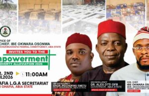 Hon. Ibe Okwara To Roll Out N2bn Mega Empowerment Programme In Arochukwu/Ohafia Hon. Ibe Okwara To Roll Out N2bn Mega Empowerment Programme In Arochukwu/Ohafia