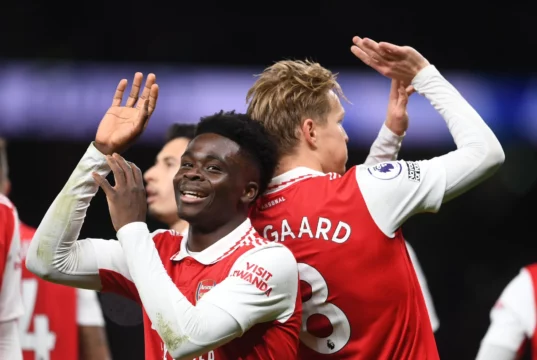 Arsenal Secures Title Race After Saka’s Goal Against Brighton Arsenal Secures Title Race After Saka's Goal Against Brighton