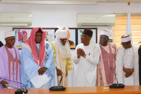 Wike Present Land Allocation Documents To FCT Traditional Rulers Wike Present Land Allocation Documents To FCT Traditional Rulers