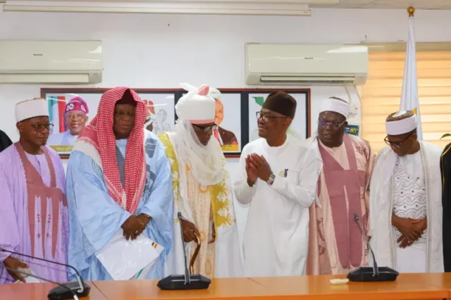 Wike Present Land Allocation Documents To FCT Traditional Rulers Wike Present Land Allocation Documents To FCT Traditional Rulers