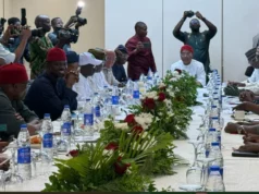 APC Governors Visit Tinubu, Hold Crucial Meeting In Lagos Ahead Party Primaries APC Governors Visit Tinubu, Hold Crucial Meeting In Lagos Ahead Party Primaries
