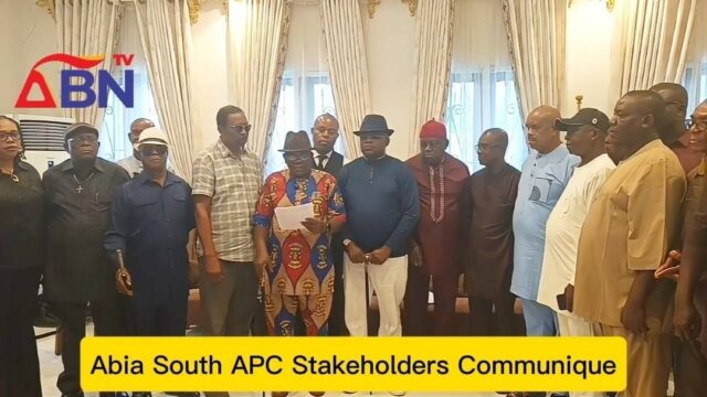 Abia South APC Stakeholders Reject Current Representation, Endorse Hon. Erondu For 2027 Senate Race (Videos) Abia South APC Stakeholders Reject Current Representation, Endorse Hon. Erondu For 2027 Senate Race