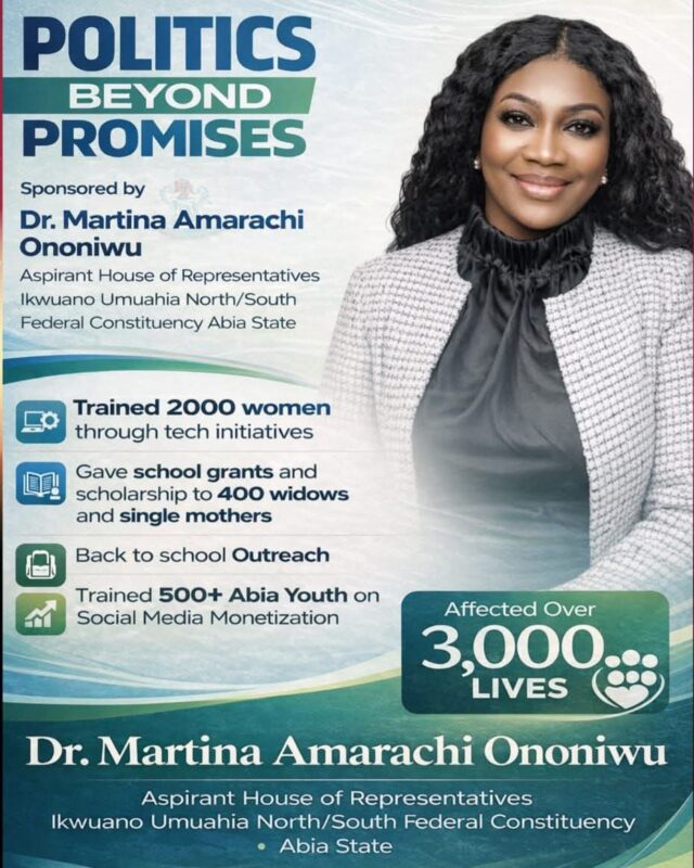 2027: Dr. Ononiwu Pushes Performance-Based Leadership, Highlights Impact Record In Reps Bid 2027: Dr. Ononiwu Pushes Performance-Based Leadership, Highlights Impact Record In Reps Bid
