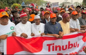 ADC Lists 6-Point Demands At INEC Protest ADC Lists 6-Point Demands At INEC Protest