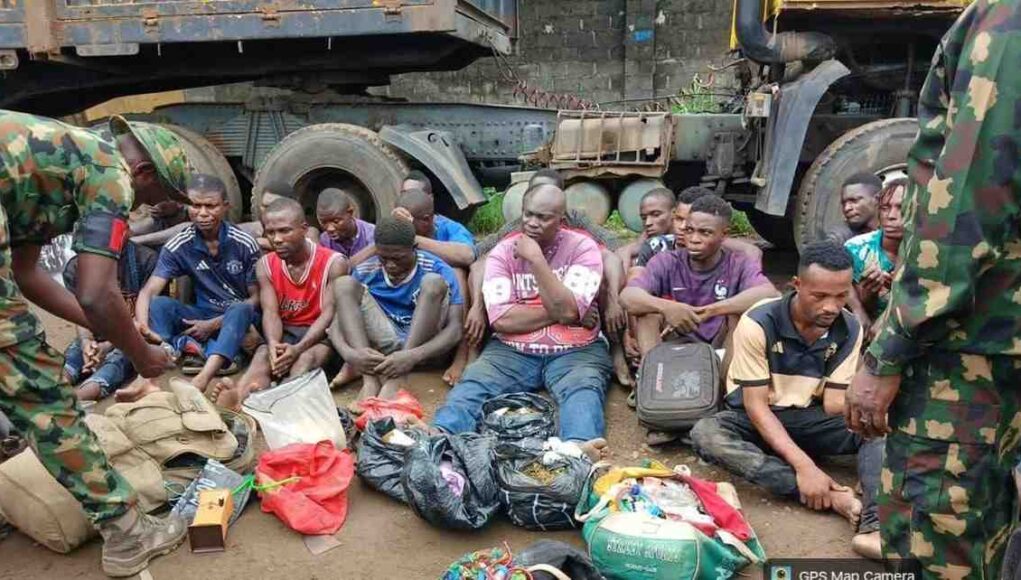 Troops Arrest 21 Suspected Drug Peddlers In Abia Community (Photos)