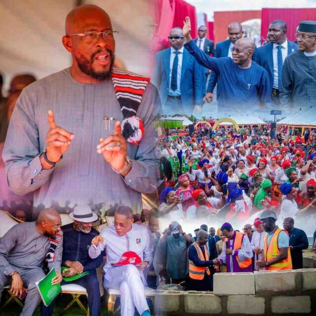 Hon. Ibe Joins Otti At Third Anniversary Thanksgiving, Project Flag-Offs Hon. Ibe Joins Otti At Third Anniversary Thanksgiving, Project Flag-Offs